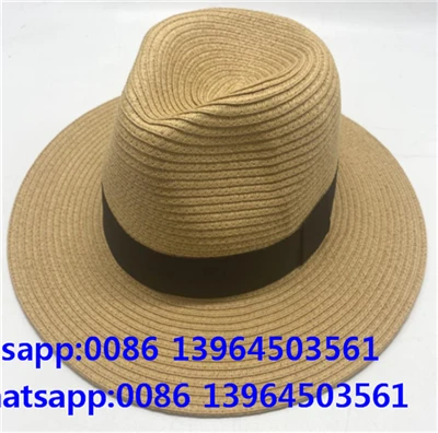Brown Color Sun Hat With Black Tape