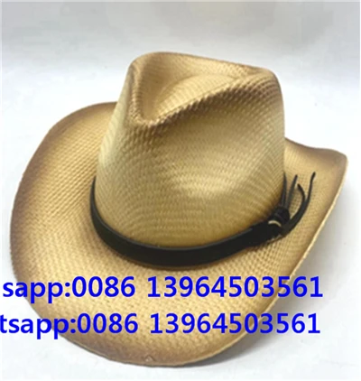 Brown Spray Paint Plain Paper Fedora Hat