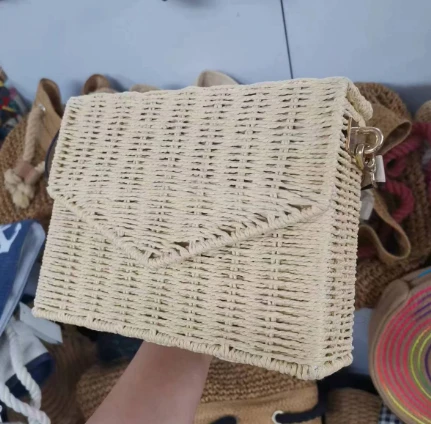 Natural Rattan Lady Beach Bag