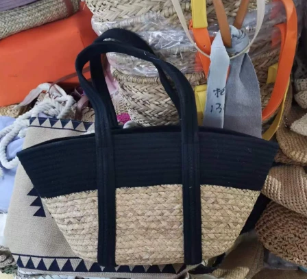 Water Hyacinth&cotton Rope Women Shoulder Bag