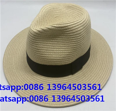 Casual Stingy Paper Straw Hat Fedora Top Hat