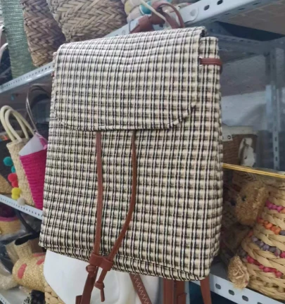 Pp Woven Women Backpack Bag