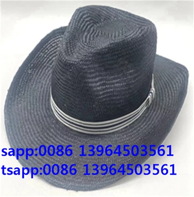 Black Fedora Cap Outdoor Panama Hat For Men