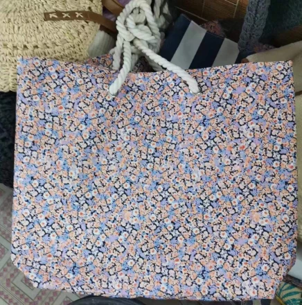 Flower Pattern Big Beach Tote Women Bag
