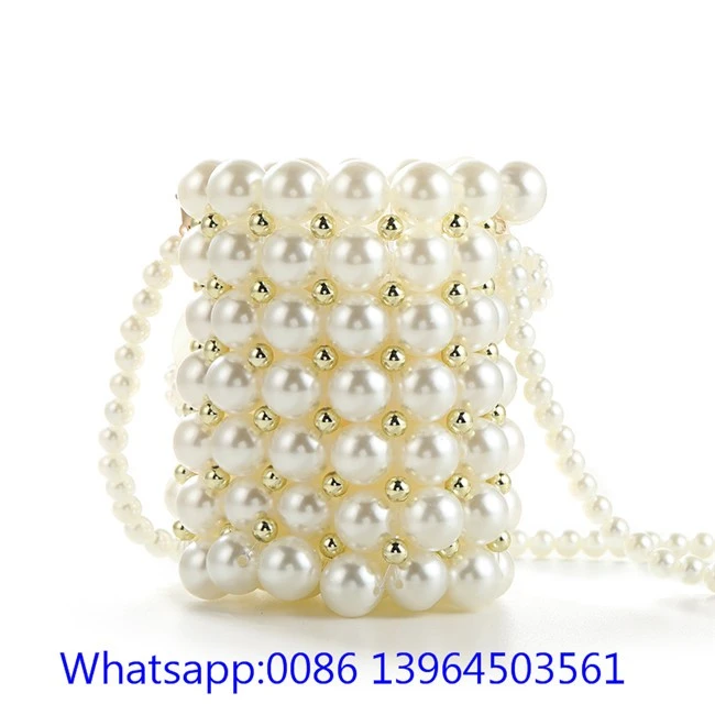 Vintage Pearl Bead Bag