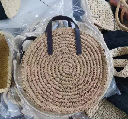 Round Small Brown Girl Crossbody Bag