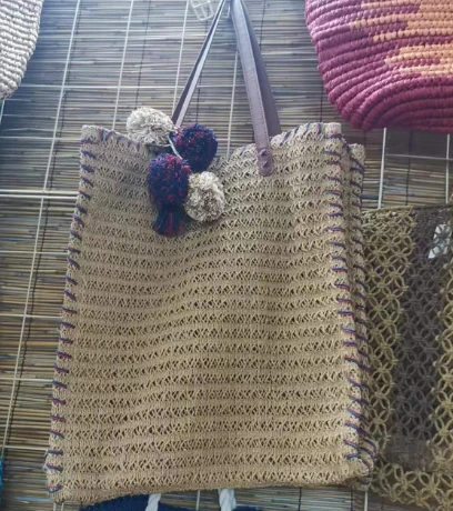 Paper Crochet Lady Summer Tote Bag
