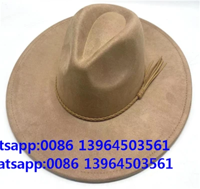 Vegan Suede Western Cowboy Hat
