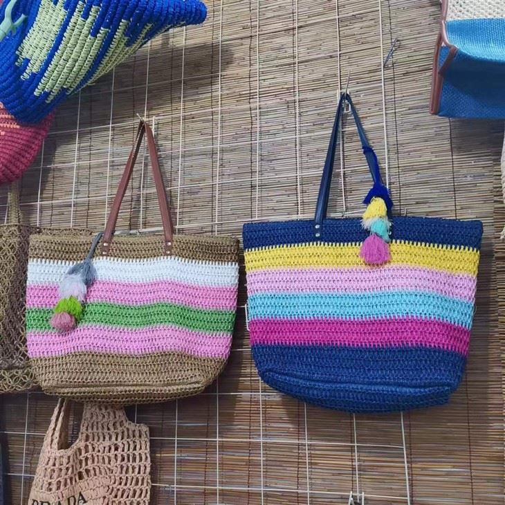 Colorful Rainbow Women Big Beach Bag