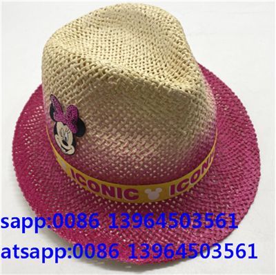 Rose Red Straw Hollow Sun Hat