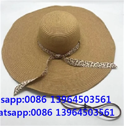 New Fashion Brim Women Sun Hat With Wind Rope