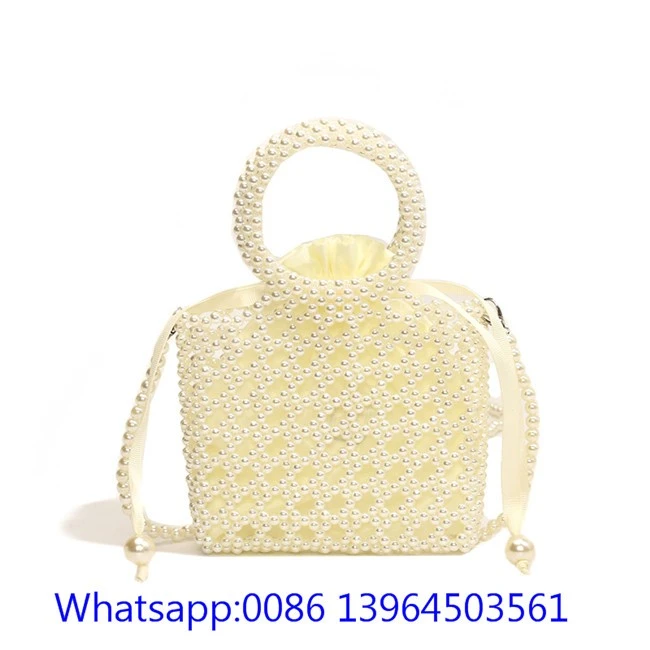 Pearl Beaded Wedding Bridal Bag
