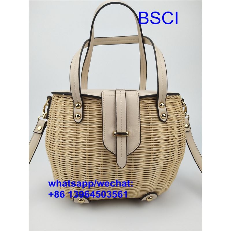 Hand Woven Rattan Shopping Bag