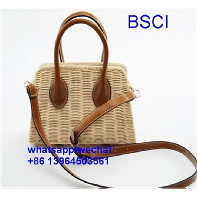 Women Hand Woven Rattan Bag