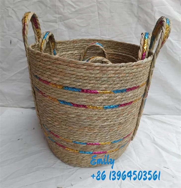 Round Woven Storage Baskets