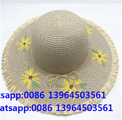 Handmade Flower Girl Outdoor Beach Hat