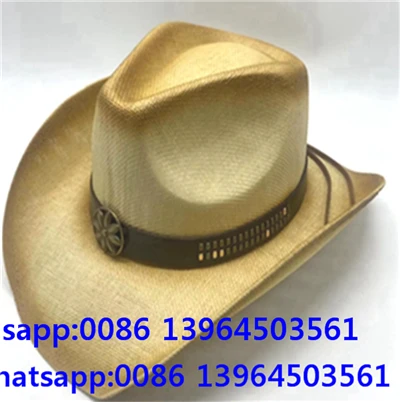Vintage Straw Cowboy Hat