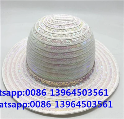 Sequin Deco White Women Hat