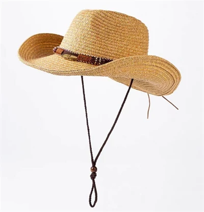 Wide Brim Men Straw Beach Hat