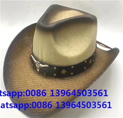 Retro Paper Straw Stiff Hat For Men