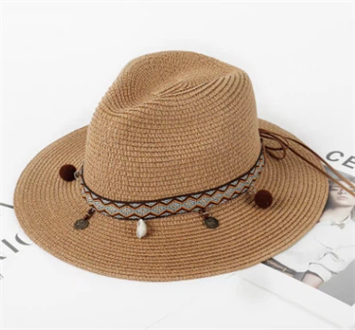 Ribbon Straw Women Beach Hat