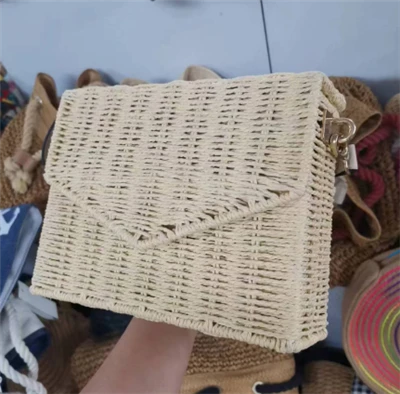 Natural Rattan Lady Beach Bag