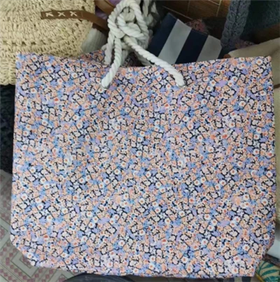 Flower Pattern Big Beach Tote Women Bag