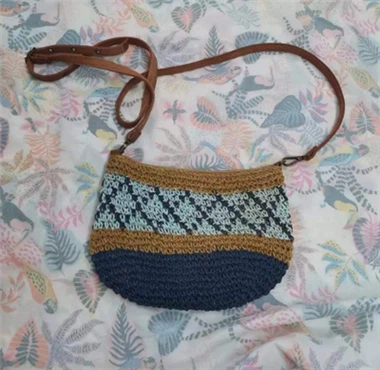 Paper Crochet Crossbody Women Bag