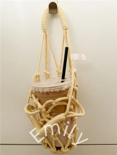 Coffee Cotton Handmade Handbags
