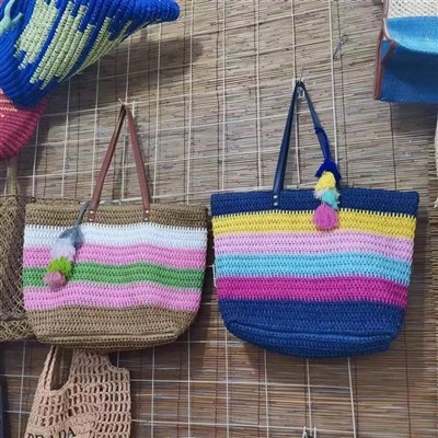 Colorful Rainbow Women Big Beach Bag
