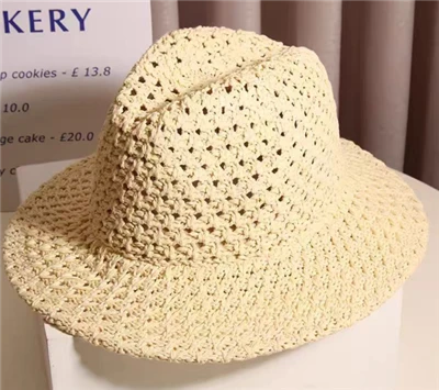 Flower Hollow Handmade Staw Women Hat
