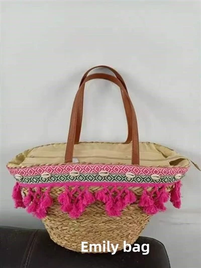 Handmade Woven Straw Bags