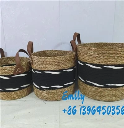 Woven Storage Baskets in Cupboard